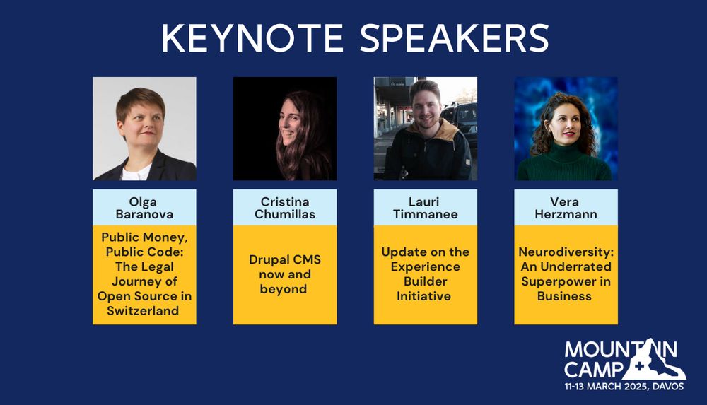 Drupal MountainCamp 2025 Keynote Speakers