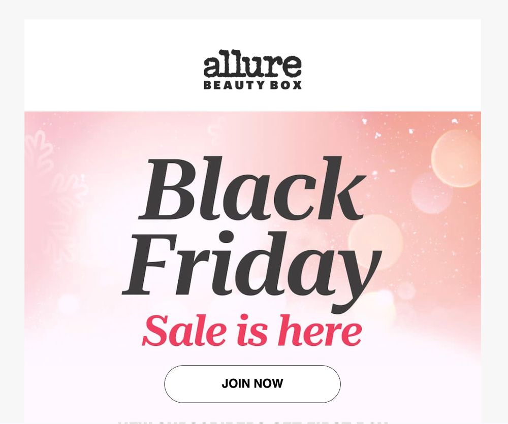 screenshot of the Black Friday sale advert they sent in lieu of a deep-dive politics newsletter
