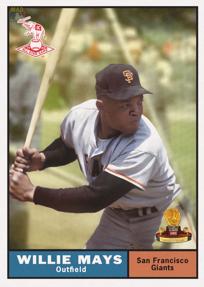 1960 Topps Alternate Front - Willie Mays 1