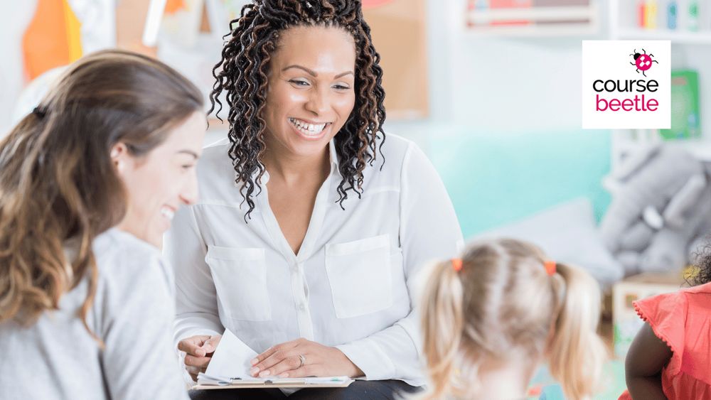 A teenage girl chats with a teacher. They are using SFP to techniques to make changes.