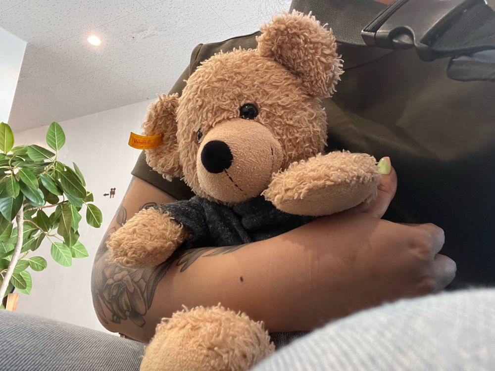 毎回付き添ってくれるフィン
この子がいてくれるだけでプライスレス！！
ぬいぐるみ