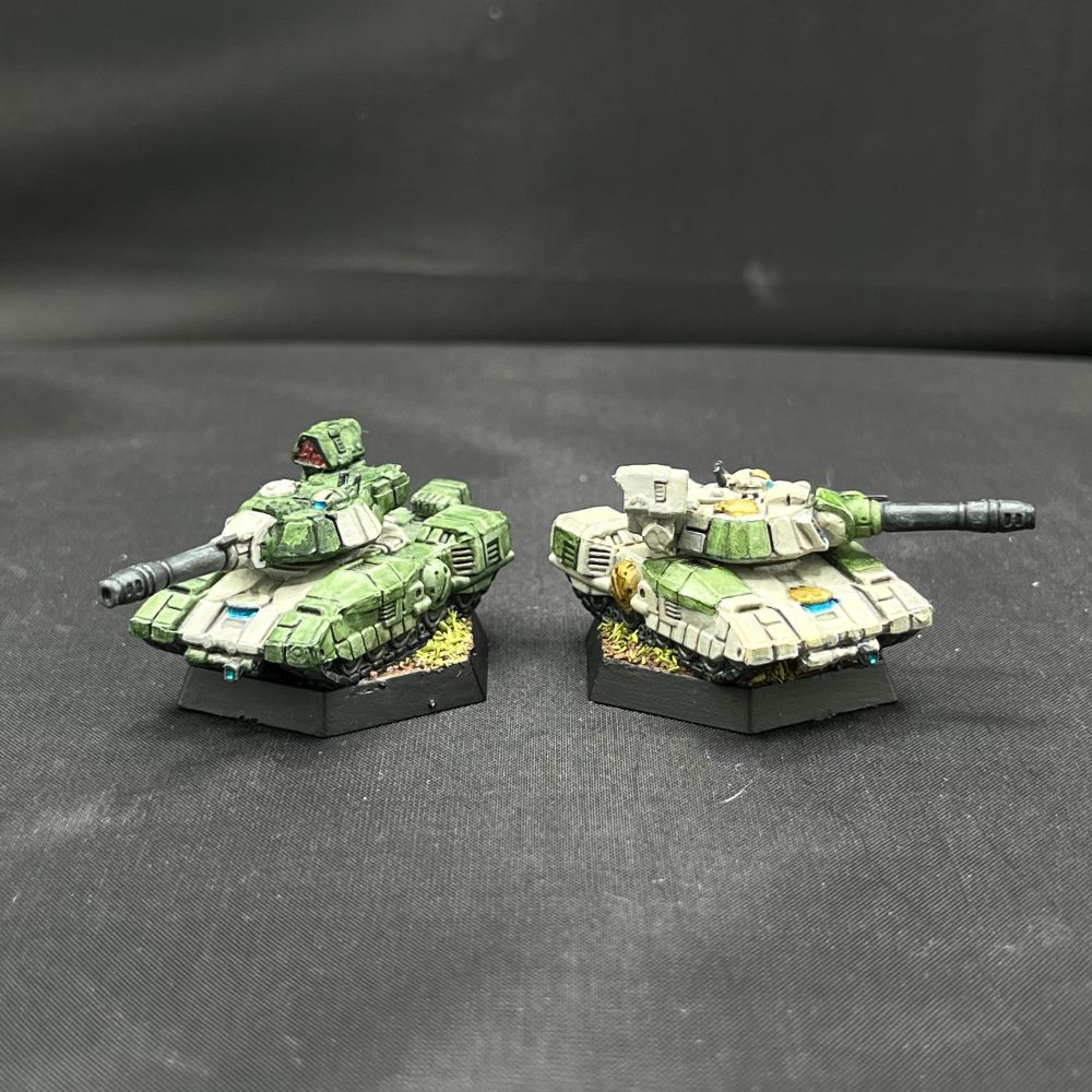 both painted von luckner models side by side