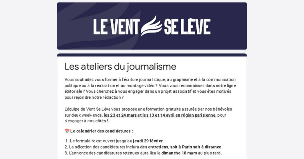 Les ateliers du journalisme