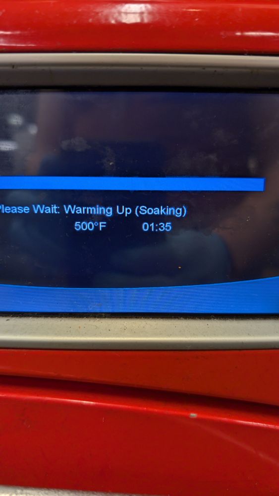 my oven is a freaky gyal and is engaging in some premarital soaking