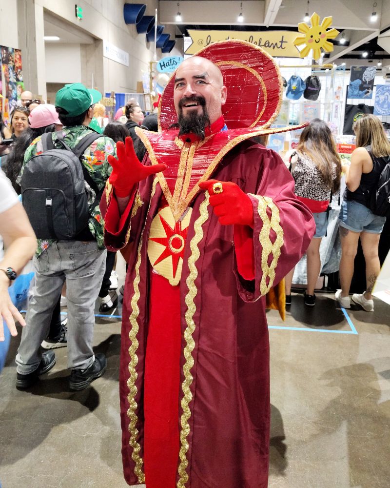Photo of Ming the Merciless cosplayer.