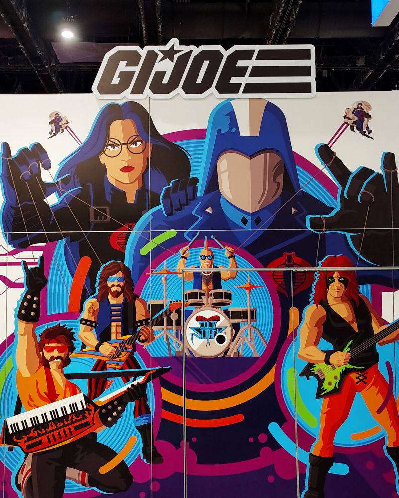 Photo of the GI Joe Cold Slither wall at SDCC.