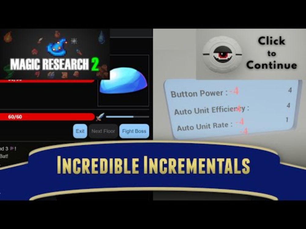 Two Incremental Games Worth Your Time | Magic Research 2, Click to Continue #idlegame #gamewisdom
