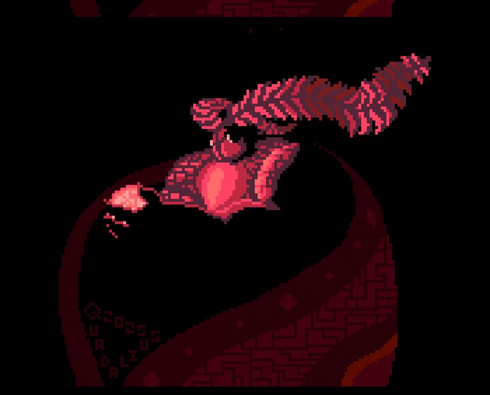 The night of the new moon had blanketed the Blue Mountains in tranquility; all beings within, in restful slumber.

All but one.

One whose presence has towered over the great mountains themselves on many an occasion.

The Godmoth of the Blue Mountains, who lay peacefully upon that endless expanse of snow-capped peaks and ridges, himself a mountain range in all but name.

On this night, his eyes were locked upon that dark, near-invisible orb that was the realm's moon: the shell of the eldritch G, himself in slumber.

Night after night, the moth always delighted in simply spending his time basking in the presence of that moon, be it dark, glowing softly or bearing its countless sanguine gazes.

This night would prove different, however.
For from that dark sky of glittering stars, he heard- felt, a call.

A call known to him, and him only.
The moon, in its apparent darkened rest, beckoned.

The moth responded.

His enormous form rose to stand above the mountains.
He spread his mighty wings once, their unfurling casting great winds to streak across the land.

And then, he leapt.
Mercifully, the ground did not contest his ascent.

With that one leap, he cleared the mountains, the clouds above, the bounds of the sky, into the void between him and the moon.

In so doing, he felt the presence of G resonate with his own arcane form, strongly so; and thus, his Form Surged, in muscle, in chitin, in Presence.

One leap had taken him halfway to the moon above;
his sheer growth took care of the rest.

By the time he reached the moon, he could - and did - fit it snugly in the palm of one hand. And thus, two things became known:

One: the moon could emit light of its own, bathing the godmoth in its glow*; the moth's own light undulating through his antennae in response.

The other: the moon could speak.
And in its eldritch tongues
it gave him His Name.

(*Why the glow of the moon itself is red here?
That's G blushing. He likely found Frey's grip to be cozy.
Understandable, really.)