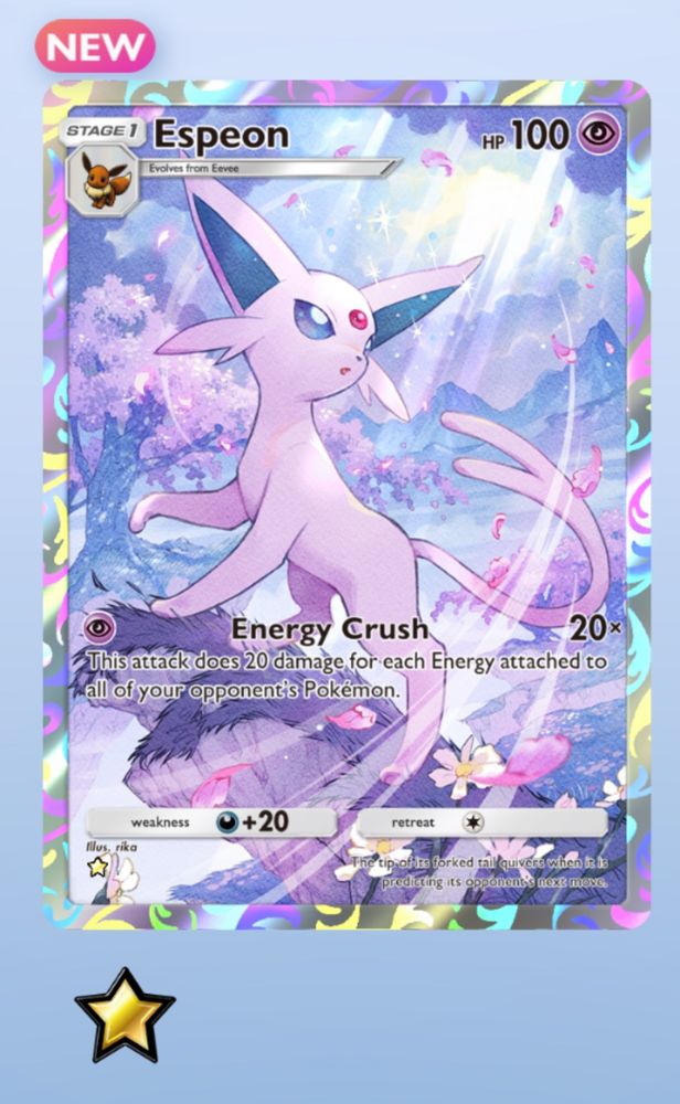 A screenshot from Pokémon tcg pocket.