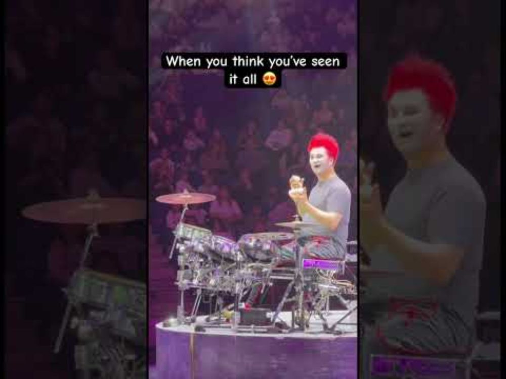 Musicians always have to be creative with the basics #drummers #drumming #concert #drum #drumbeat