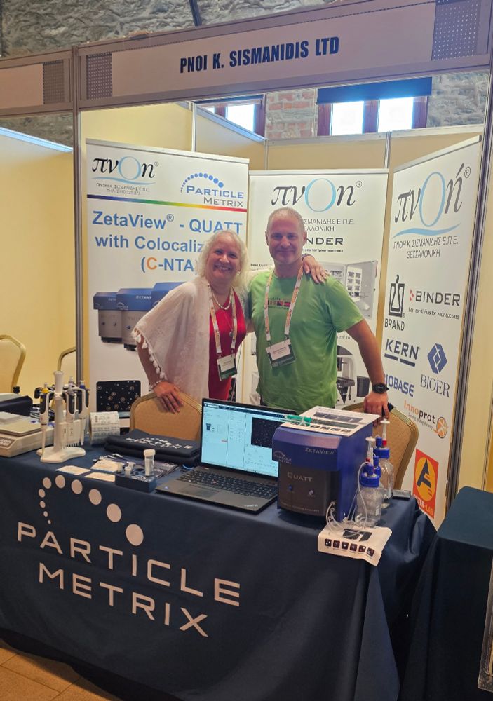 Joint Particle Metrix and PNOI K. SISMANIDIS booth at NANOTEXNOLOGY 2025 in Thessaloniki