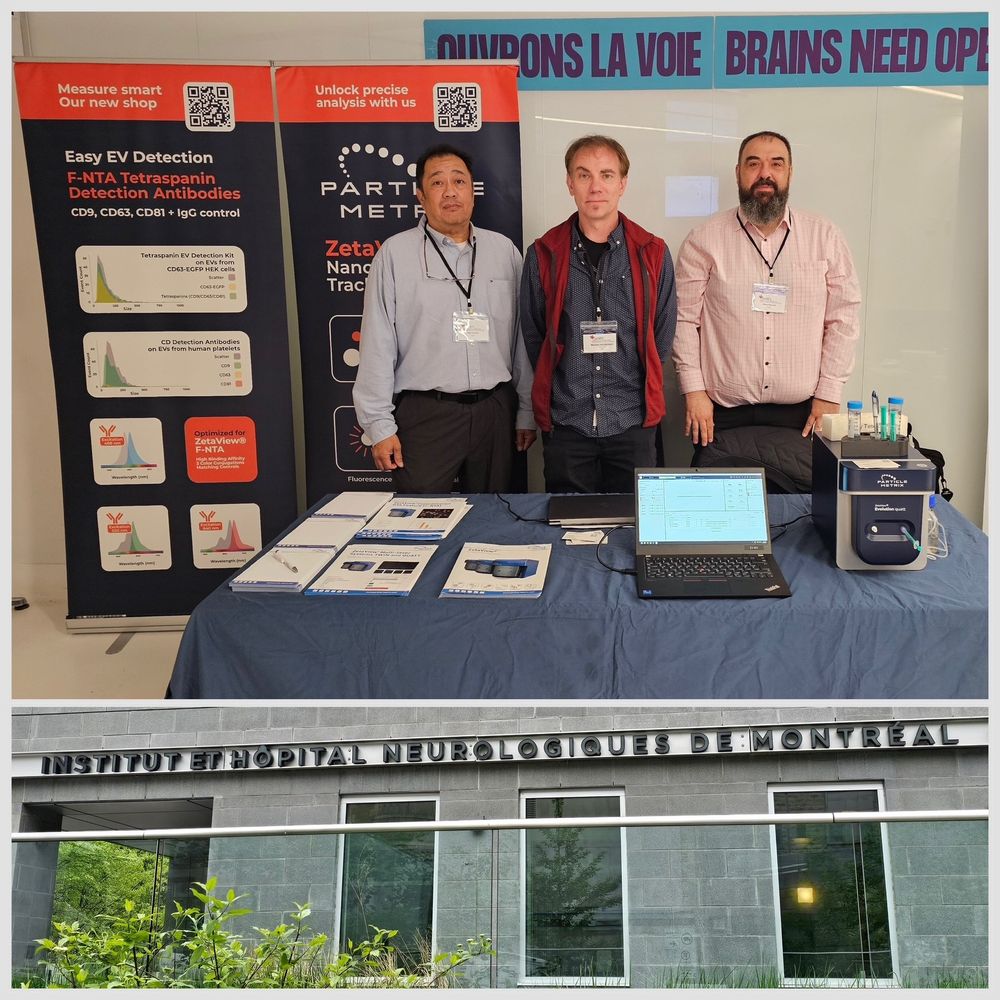 Particle Metrix booth with ZetaView Evolution at CanSEV 2025