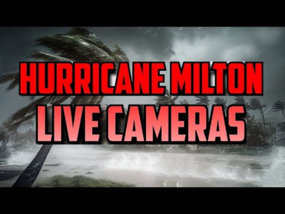 🔴 Hurricane Milton Live Cams - Major Storm Surge in Florida