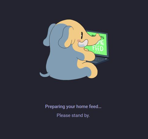 mastodon preparing my home feed