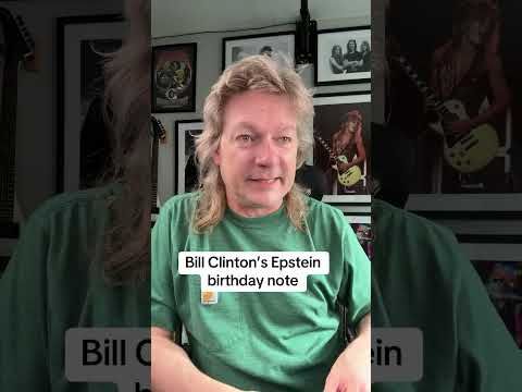 Bill Clinton’s Epstein Birthday Note Revealed