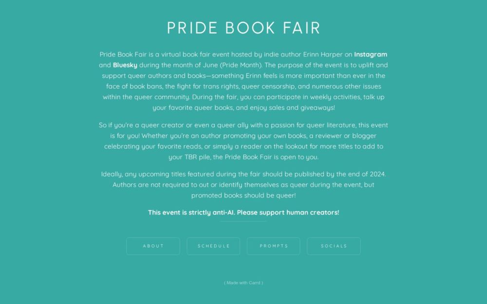 PRIDE BOOK FAIR 2024