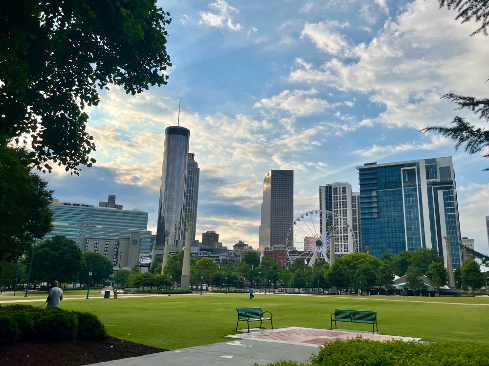 Atlanta skyline from Centennial Olympic Park