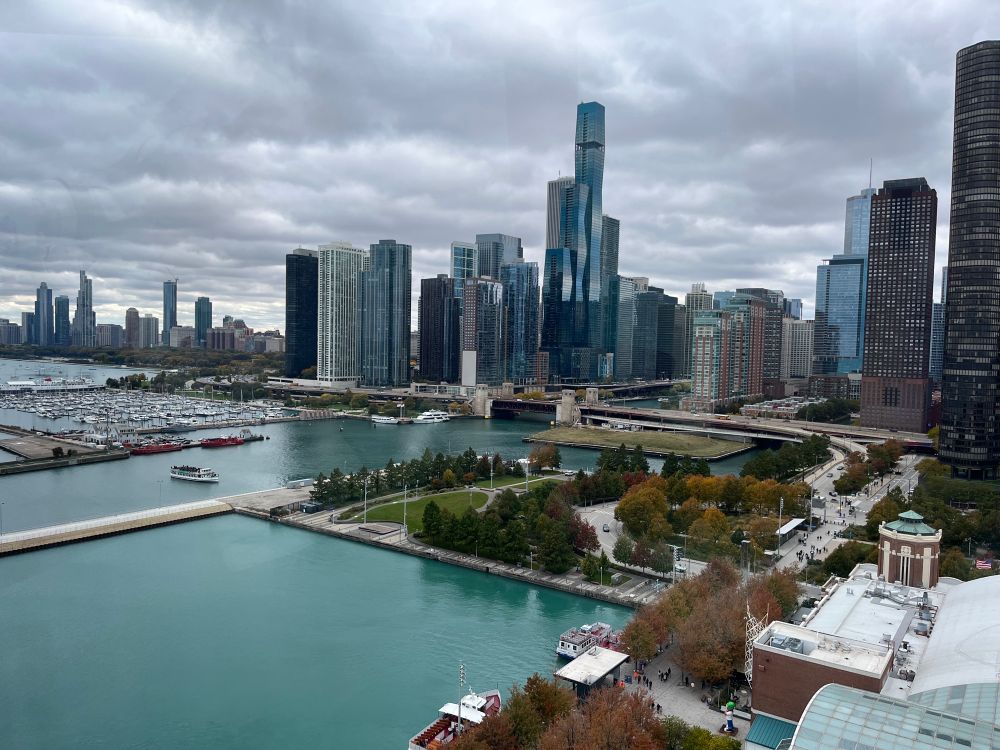 View of Chicago skyline