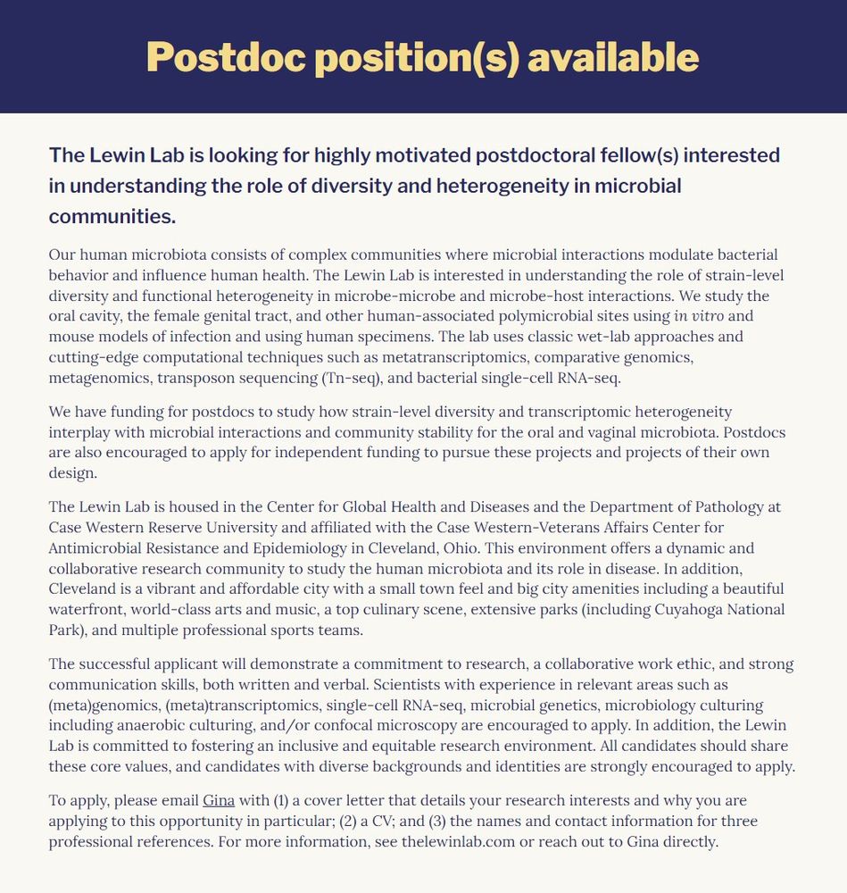 Ad for postdoc position