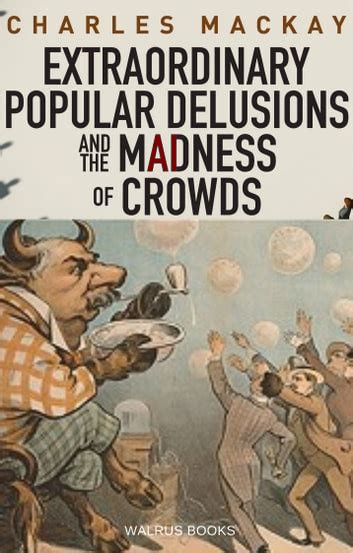 A front page image of Charles Mackay's (1841) 'Extraordinary Popular Delusions and the Madness of Crowds'. The image depicts a cow-like man blowing bubbles through a pipe while a bunch of credulous male prospectors in 19th century Western dress try to reach and catch the bubbles. This monster of a book (~500pages) charts the history of the madness of crowds, including the South Sea Bubble to Tulip Mania, Witchcraft, Alchemy and the Crusades. Why do humans keep on believing the latest fad, craze, or con? Why do we keep getting fooled? It was published 180 years before the 'AI' delusion of the 2020s.
