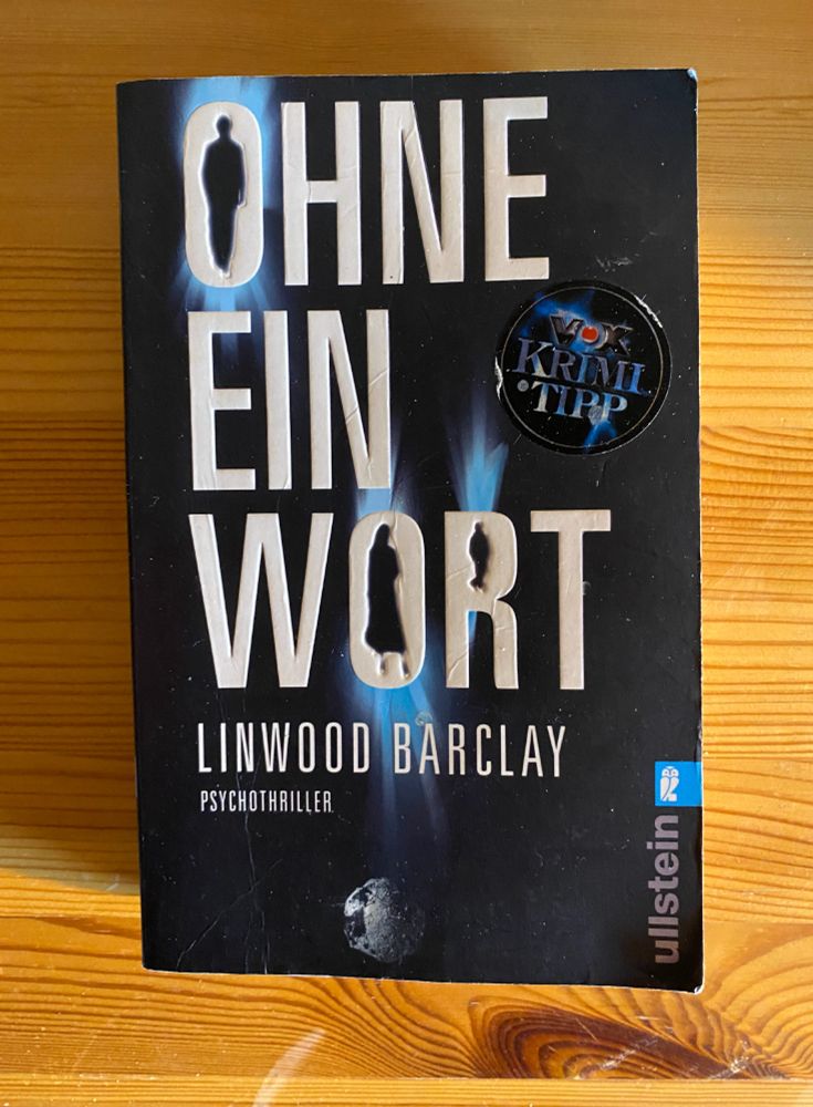 Buchcover. Schwarzer Hintergrund mit blauen Streifen.