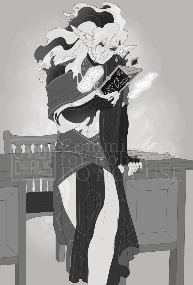 Sketch commission for Robin of their OC 