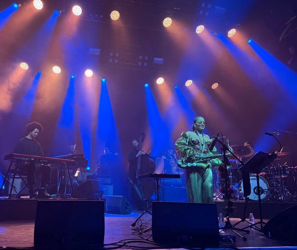 Nubya Garcia and her band performing at KOKO in London.