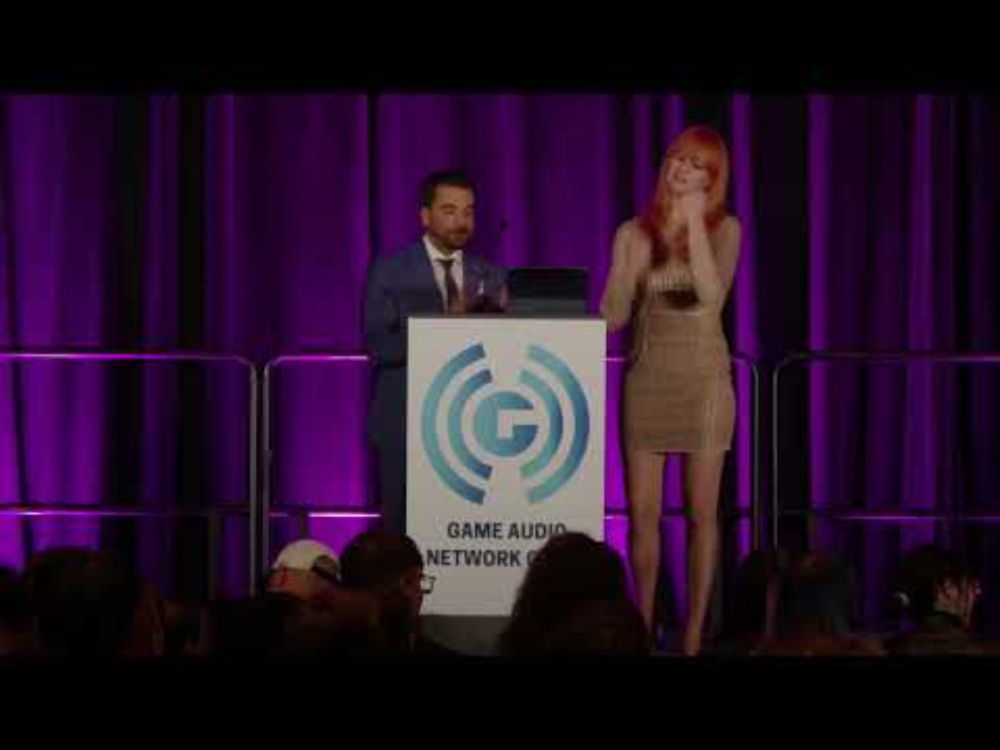 (Audio Description) The 23rd Annual Game Audio Network Guild Awards