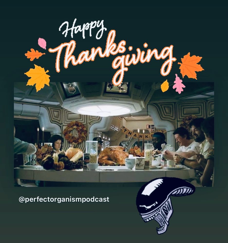 A crew in a spaceship enjoying a feast
