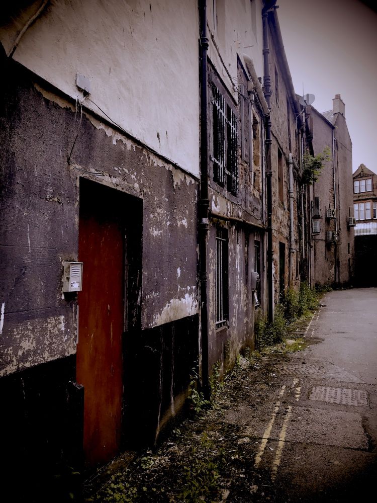 Backstreet in Dumfries, Scotland