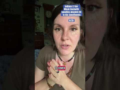 Indiana Lt Gov spouts fascist talking points at town hall 8/25