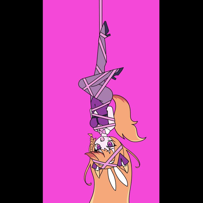 Muahahahaha upside down and tied-up Rena. Yessssss. Delish :D