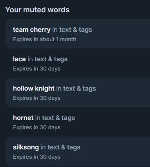 muting spoilers