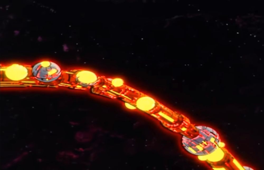 Unicron’s rings powering up after consuming Lithone.