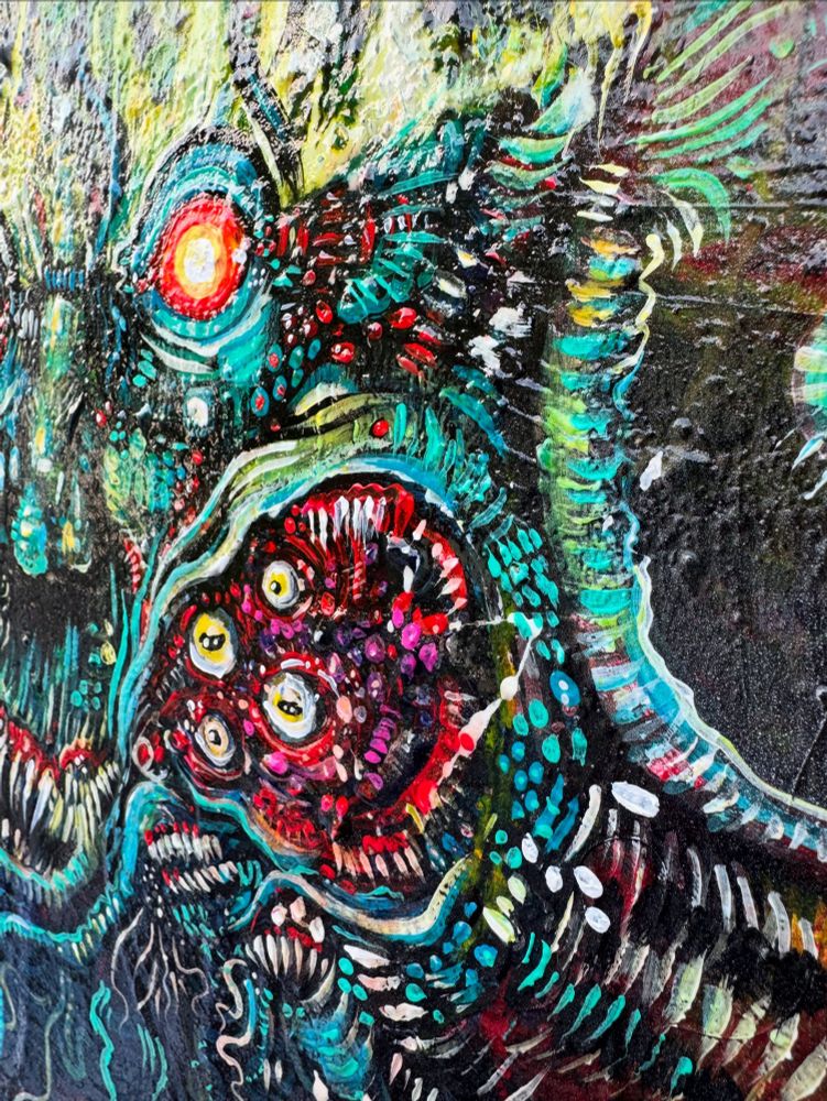 Lovecraftian painting by Ryan case