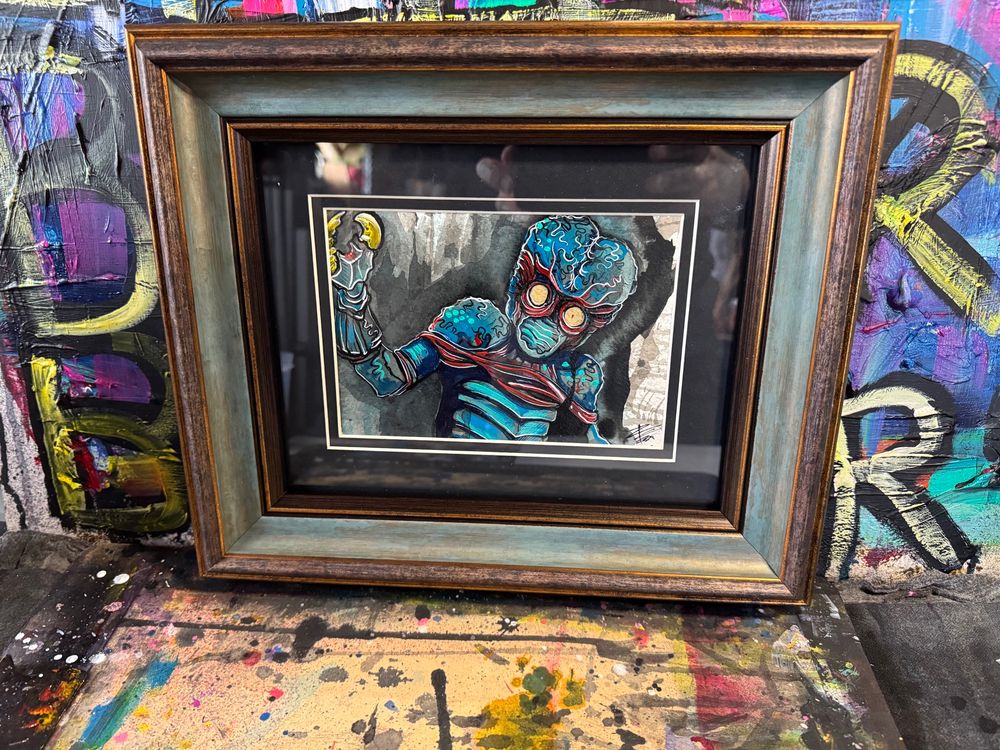 Metaluna mutant painting by Ryan case