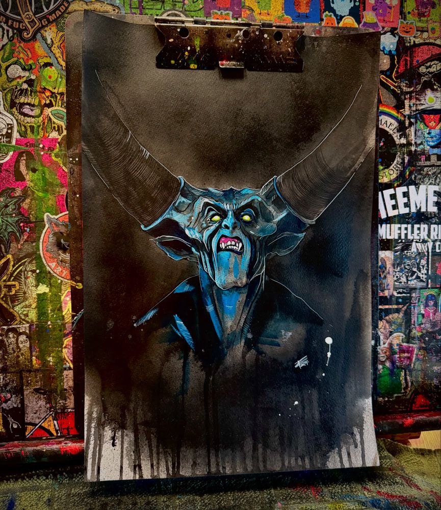 Darkness painting by Ryan case