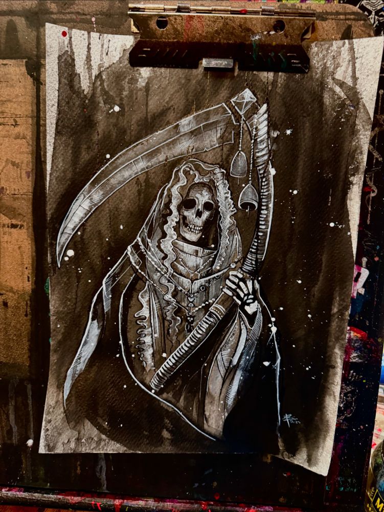 Death painting by Ryan case