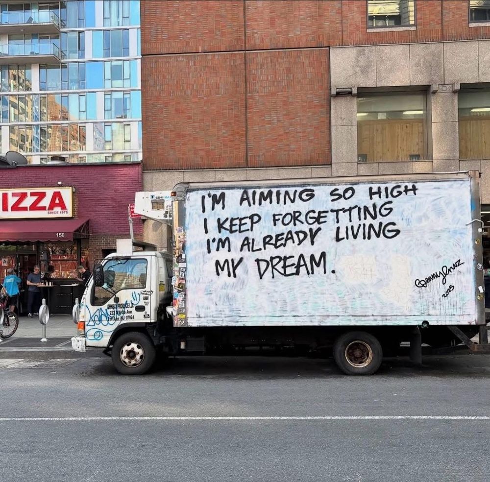 I am aiming so high I keep forgetting I’m already living my dream