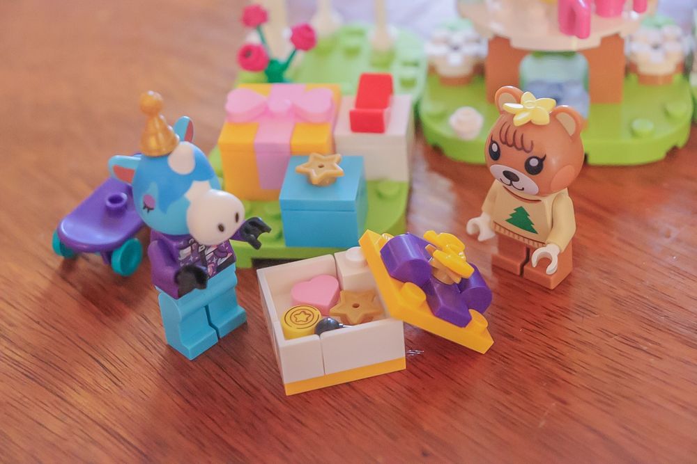 maple and julian legos. it’s birthday party themed.