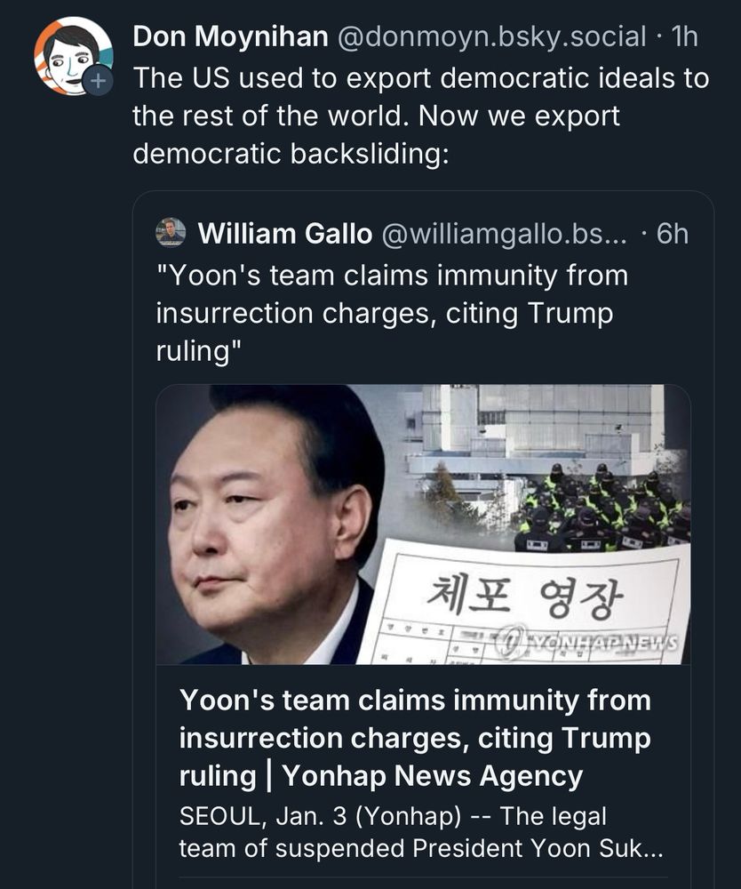 Screenshot of Don Moynihan’s post which is quote tweeted