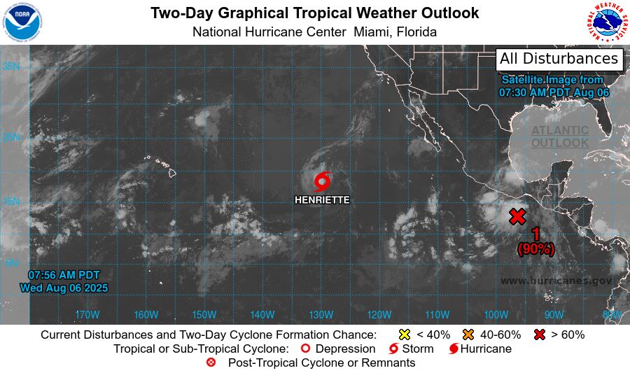 Eastern North Pacific 2-Day Graphical Outlook Image