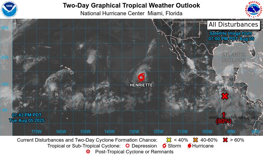 Eastern North Pacific 2-Day Graphical Outlook Image