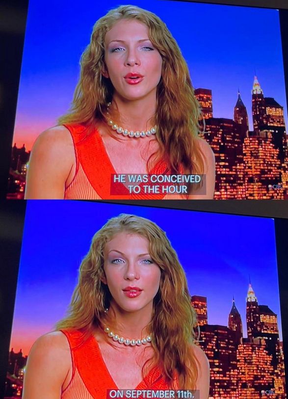 Amanda from ANTM interview captioned 'he was conceived to the hour on September 11th'