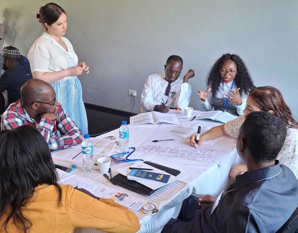Break out groups at the AMR Policymaking Course