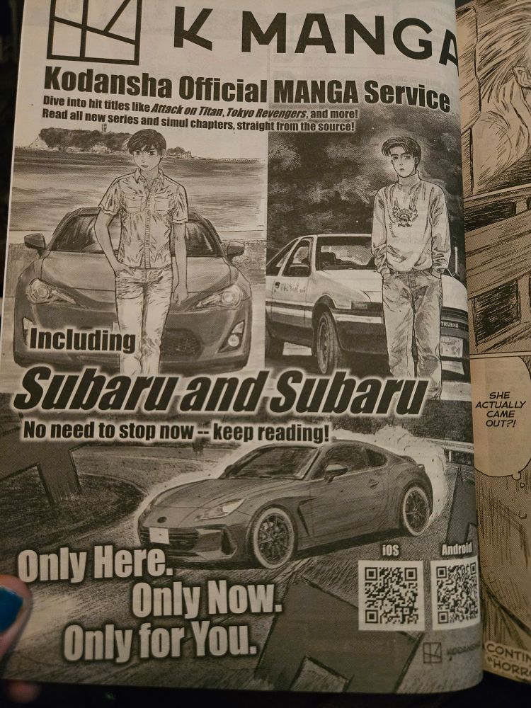 A page advertising Subaru and Subaru