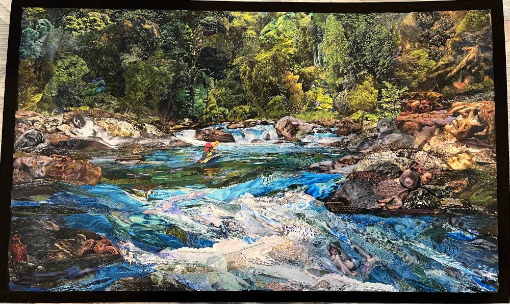 This is Florrie’s husband on the Chattooga river. Entrance to Corkscrew rapid. 