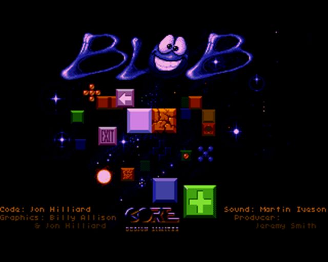 Blob title screen