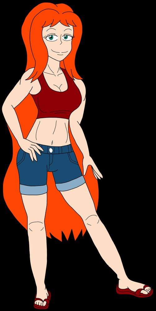 And a more normal look for Amber showing her regular hair length.