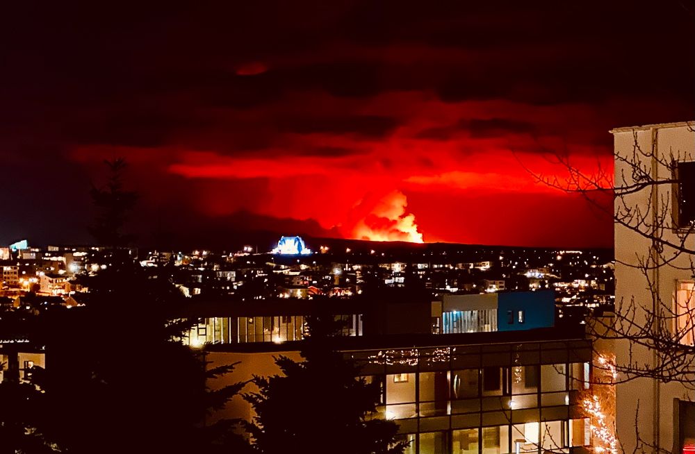Volcanic eruption in Iceland 